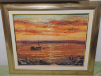 Mihoković, Miha, Zalazak, ulje na platnu