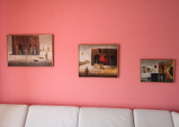 Milan Dragija. Kompozicija od tri slike. Ulje na platnu.