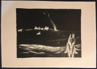 MIRNA MIHELČIĆ - grafika iz 1998. - 48x35cm