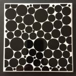 MIROSLAV ŠUTEJ - keramička pločica crna, rijetko, 15 x 15 cm