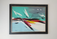 Mladen Žunjić - Pucko, - slika "Regata" - akril