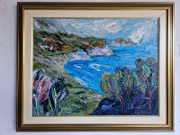 Morski pejzaž, Ulje na platnu, Vladimir Vrljić Ankin