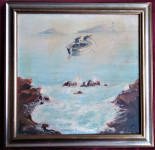 na moru - ulje na platnu