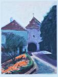Munir Vejzović "Kamenita vrata" svilotisak serigrafija 85x70cm;