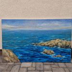 Nada Paradovski  -  Naše more,  ulje na platnu 120x80 cm