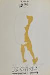 Nikola Koydl "Plakat Shira" kolaž crtež 80x60cm;