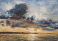 Oblaci nad morem - ulje na platnu - Jadransko more - u prodaji - boje