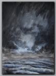 Oluja na moru - gvaš na papiru - valovi - kupnja od slikara autora