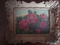 ruže - ulje na kartonu