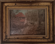 na osami - ulje na platnu