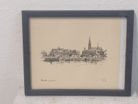 Osijek, 3 uramljene grafike, Gojković, Roch