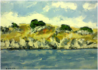 OTON GLIHA, ulje na platnu, 'Omišalj', 60x85 cm