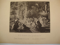 P.P. RUBENS : The Garedn of Love - Grafika Wilhelm Hoffmann 1920.