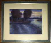 Pastel - Pejzaž - Jezero - 47x40cm