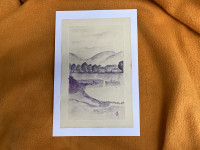 Pejzaž - Japanski akvarel