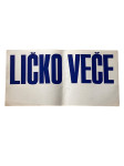 PLAKAT LIČKO VEČE - Sitotisak 70’s