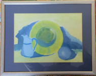 u plavom tonu - tempera na papiru