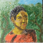 portret  dječaka - ulje na platnu