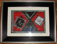 Antun Krešić - Oluja 95, ak. slikar, grafika, 64x50cm