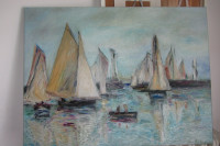 Regata, Ana Hreljanović, 60x80 cm, ulje na platnu