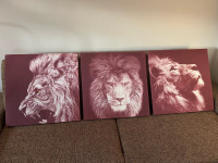 Slika canvas lavovi