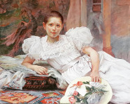 Slika Gđica Berger, ulje na platnu 120x80cm