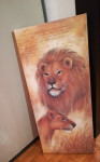 SLIKA LAVOVA CANVAS PLATNO 30x70 cm