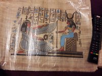 Slika na papirusu komad