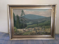 Slika Pejzaž ulje na šperploči 1964 g.