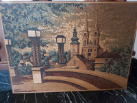 Slika- mozaik ručni rad od drveta