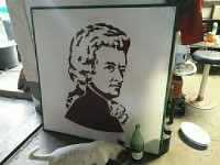 Portret  na pleksi staklu