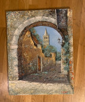 Slika starog grada  53x41 cm
