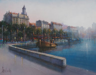 Slikar Davor Subotić,Split,40x50 cm,akril na platnu,2024 g.