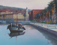 Slikar Davor Subotić,Split,akril na platnu,40x50 cm ,2024 g.