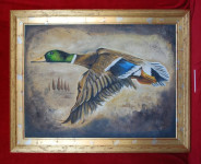 Slobodan let nad Sinjskom krajinom, ulje na platnu, 90 x120cm - Nina L