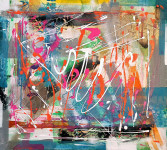 SPN - Sašo Petroševski Novak-.ArtAtelierSPN - slika APSTRAKTNI MOTIV