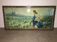 Stara slika “Dobri pastir” 80cm x 40cm