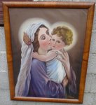 Stara slika ulje na platnu Majke Božije sa djetetom