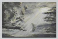 Svjetlost kroz oblake nad morem - ulje na platnu - ekspresionizam