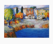 Ulje na lesinitu 34×45