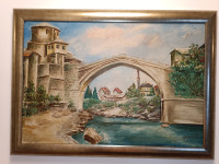 Ulje na platnu Stari most Mostar