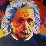 Umjetnička slika Albert Einstein