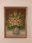 Umjetnička slika "Cvijeće" - Boris Roca - ulje na platnu