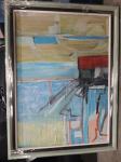 Umjetnicka slika Nada Dombaj Kuca pored mora - ulje na platnu