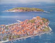 Umjetnička slika Poreč - otok Sveti Nikola
