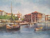 Umjetnička slika Poreč stara luka