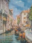 Umjetnička slika Venecija kanal