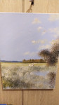 Umjetnička slika, Zlatko Žagar, "Slikar u krajoliku", 30x40 cm, 60 EUR