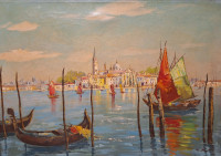 V.G.Ohst vor Venedig - ulje na platnu