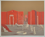 Vasilije Jordan "Nedelja" svilotisak serigrafija 60x70cm;